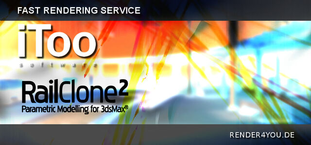 iToo render farm: Railclone 2.5 for 3D Studio Max