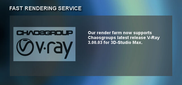 the new V-Ray release for Autodesk 3D-Studio Max
